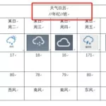 天气日历,天气日历时间桌面缩略图